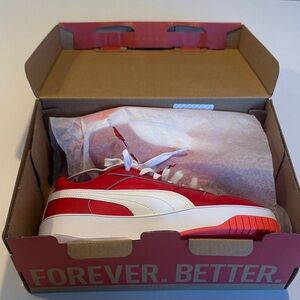 Puma Red and White Sneaker shoes